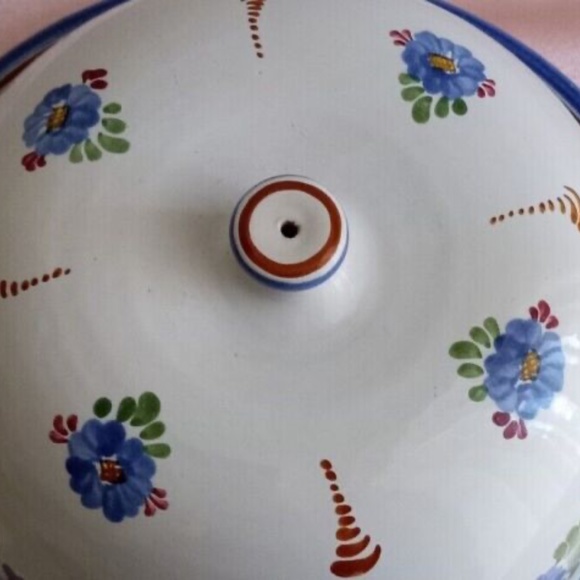 J Graf Stoob Pottery Dome Covered Cheese Dish Austria Vintage